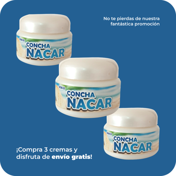 Paquete de 3 Cremas de Concha Nácar